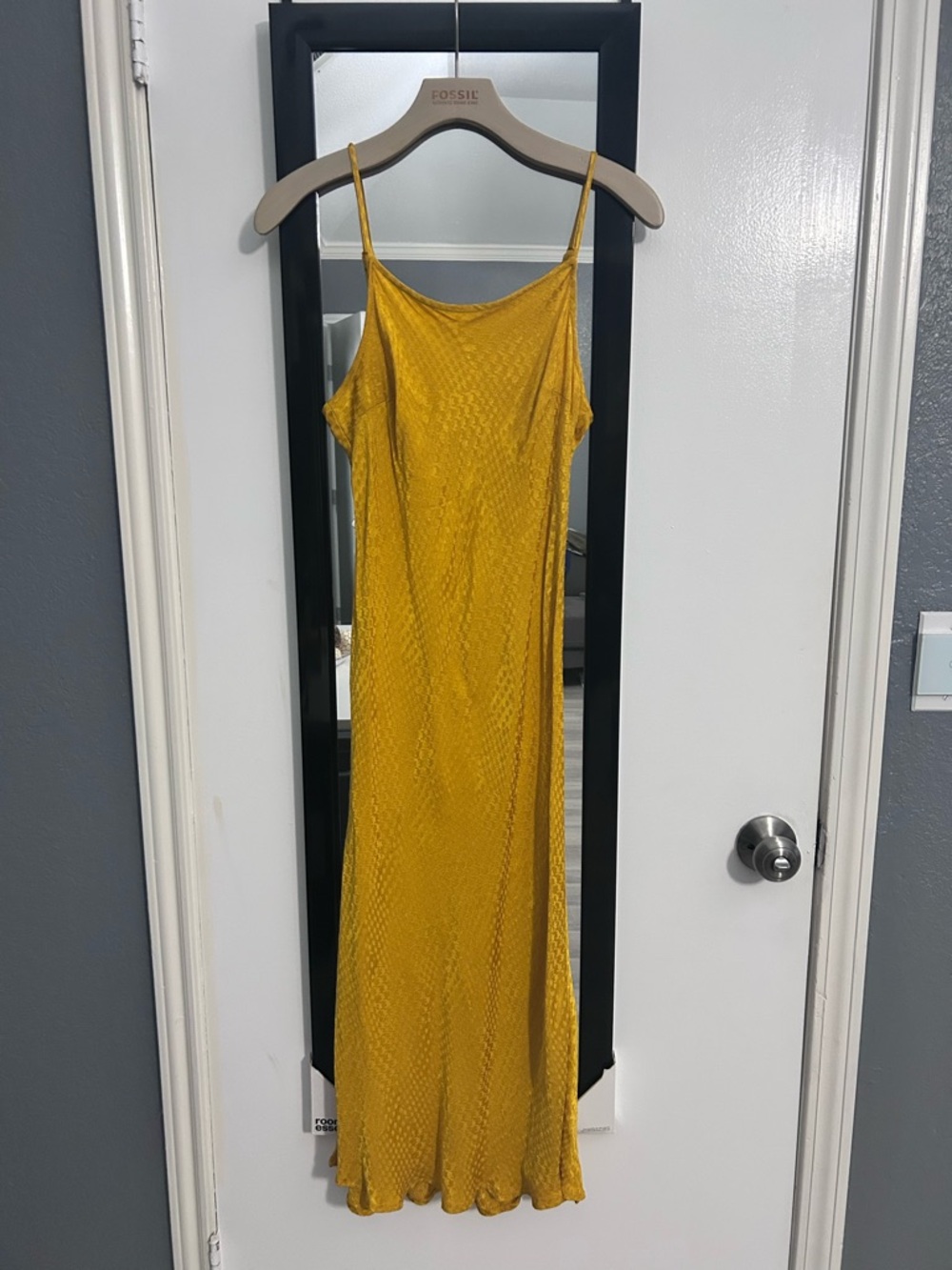 Target Yellow Slip Midi Dress